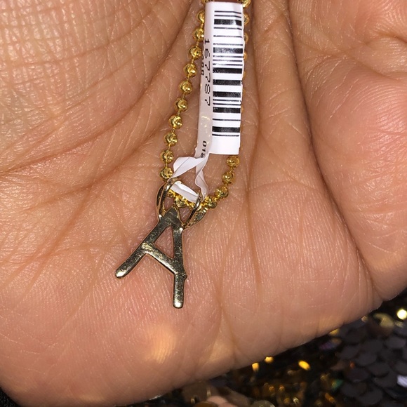 10k solid gold real diamond initial pendant beautiful heart letter best gift WOW - Picture 6 of 11